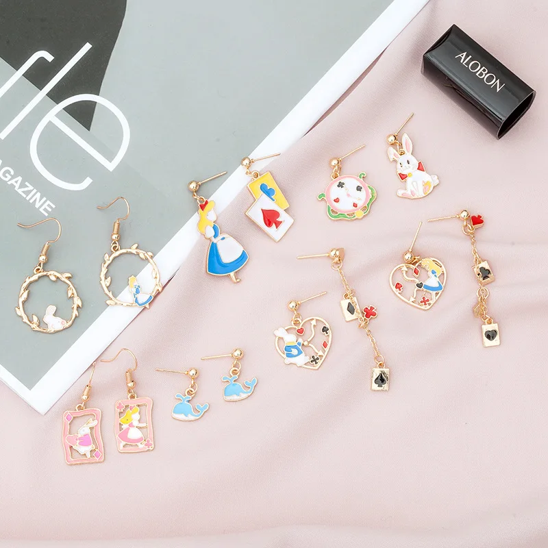 2019 Blue Dolphin Asymmetrical Pink Rabbit Clock Heart Girl Long Dangle Earrings Big Drop Earrings for Women Jewelry
2019 Blue Dolphin Asymmetrical Pink Rabbit Clock Heart Girl Long Dangle Earrings Big Drop Earrings for Women Jewelry