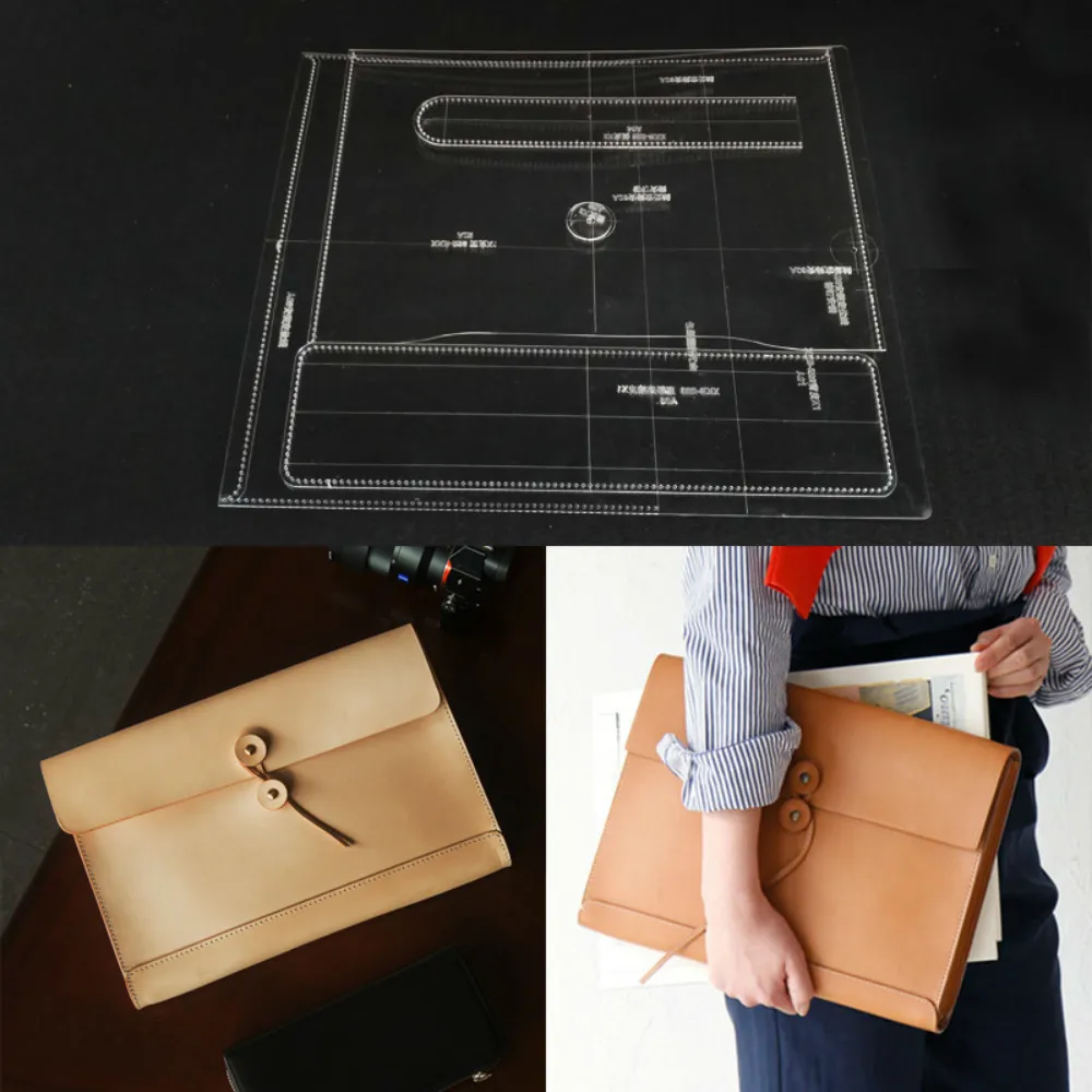 Acrylic Leather Template For Diy Handmade Leathercraft Shoulder Bag File Package Sewing Pattern Tools Sewing Stencils 35x25x5cm
Acrylic Leather Template For Diy Handmade Leathercraft Shoulder Bag File Package Sewing Pattern Tools Sewing Stencils 35x25x5cm