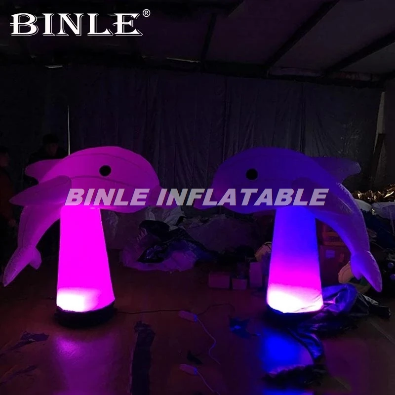 1.8mHStage props LED lighting inflatable lovely dolphins&customized new style lighting inflatable dolphin for decoration
1.8mHStage props LED lighting inflatable lovely dolphins&customized new style lighting inflatable dolphin for decoration