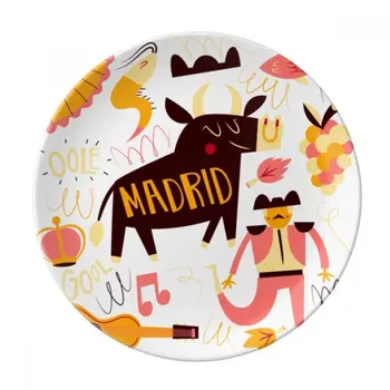 Madrid Spanish Bullfight Music Fiesta Dessert Plate Decorative Porcelain 8 inch Dinner Home
Madrid Spanish Bullfight Music Fiesta Dessert Plate Decorative Porcelain 8 inch Dinner Home