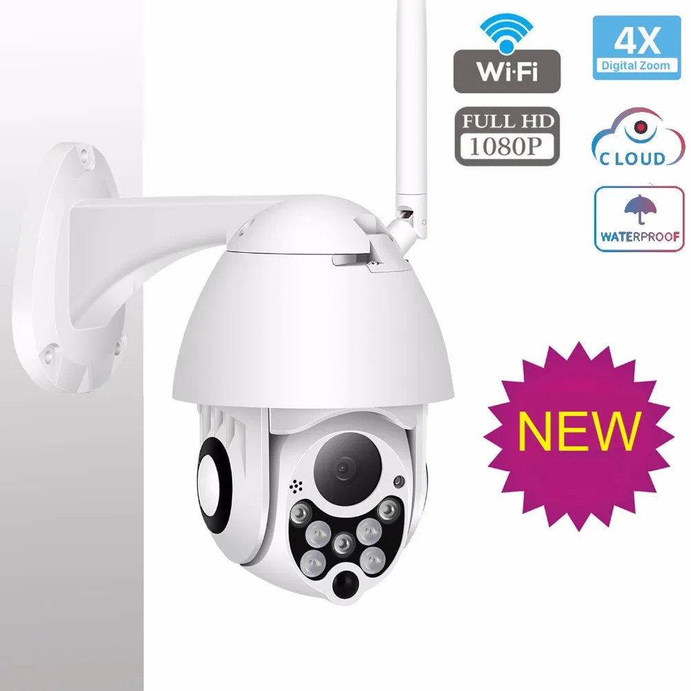 TOMLOV 1080P PTZ WIFI Camera Outdoor Speed Dome Wireless Security IP Camera Exterior Pan Tilt 4X Zoom IR CCTV Cam ip Camara
TOMLOV 1080P PTZ WIFI Camera Outdoor Speed Dome Wireless Security IP Camera Exterior Pan Tilt 4X Zoom IR CCTV Cam ip Camara