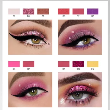 12 Color Diamond Shinning MakeUp Eyeshadow Disc Pearlescent Matte Sequin Velvet Eyeshadow Palette Eye Shadow cosmetic
12 Color Diamond Shinning MakeUp Eyeshadow Disc Pearlescent Matte Sequin Velvet Eyeshadow Palette Eye Shadow cosmetic
