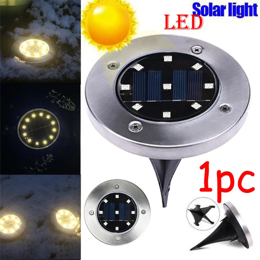 Solar 9LED Outdoor Ground Light Path Light Spot Lamp Yard Garden Lawn Landscape Waterproof Powered Ground Light Dec#2
Solar 9LED Outdoor Ground Light Path Light Spot Lamp Yard Garden Lawn Landscape Waterproof Powered Ground Light Dec#2