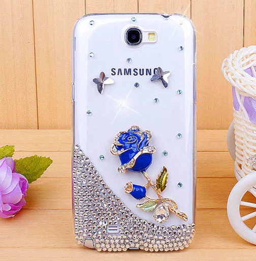 For font b Samsung b font Galaxy note 2 N7100 Rhinestone mobile phone font b case