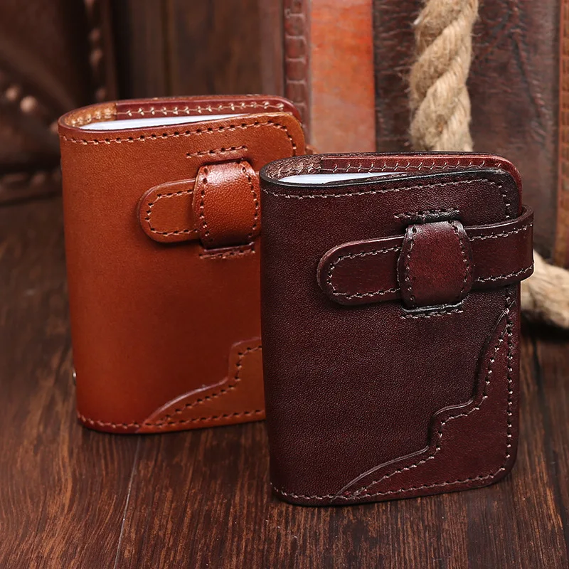 Vintage Cowhide Oil Wax Genuine Leather Card Pack Casual Fashion Lady Men Big Capacity 24 Bits Card Cover Credit Card Holder Bag
Vintage Cowhide Oil Wax Genuine Leather Card Pack Casual Fashion Lady Men Big Capacity 24 Bits Card Cover Credit Card Holder Bag