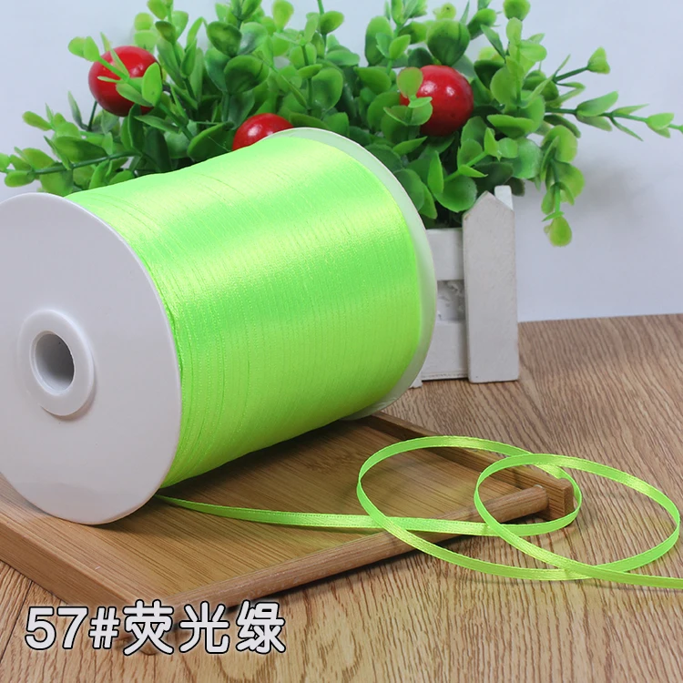 Hot 3 mm Fluorescent yellow Satin Ribbons Wedding Valentine's Day Decoration Gift Wrapping Handmade DIY Fabric 10 Meters/lot
Hot 3 mm Fluorescent yellow Satin Ribbons Wedding Valentine's Day Decoration Gift Wrapping Handmade DIY Fabric 10 Meters/lot