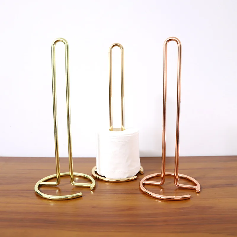 Nordic Style Iron Desktop Roll Paper Rack Simple Rose Gold Restaurant Living Room Toilet Roll Holder Storage Rack Home Decor
Nordic Style Iron Desktop Roll Paper Rack Simple Rose Gold Restaurant Living Room Toilet Roll Holder Storage Rack Home Decor