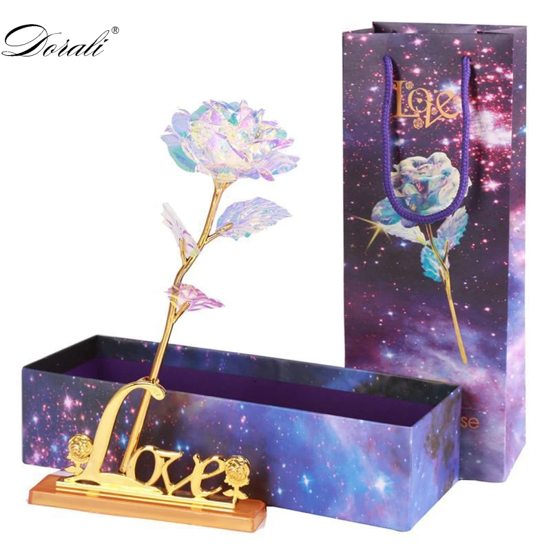 Drop Shipping Valentine's Day Creative Gift 24K Foil Plated Rose Gold Rose Lasts Forever Love Wedding Decor Lover Lighting Rose
Drop Shipping Valentine's Day Creative Gift 24K Foil Plated Rose Gold Rose Lasts Forever Love Wedding Decor Lover Lighting Rose