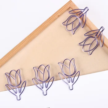 12pcs/box Flower Shaped Paper Clip Purple Tulip Bookmark Stationery Escolar Papelaria for DIY Diary Album Decorative Clips
12pcs/box Flower Shaped Paper Clip Purple Tulip Bookmark Stationery Escolar Papelaria for DIY Diary Album Decorative Clips