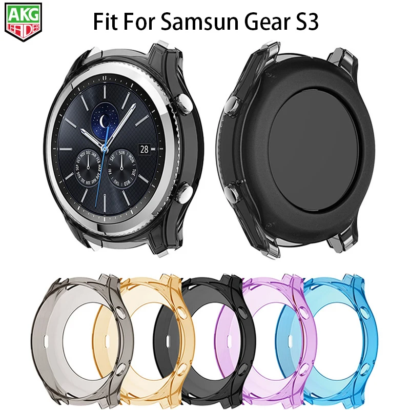 Новейший чехол для часов Samsung Gear S3 Цветной силиконовый защитный ударопрочный с