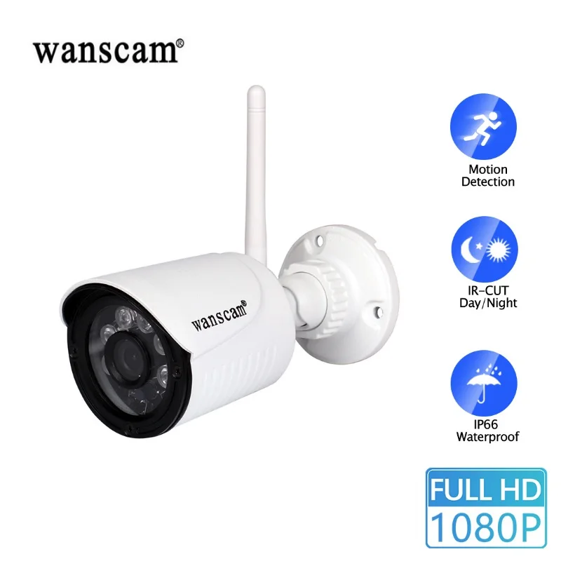 

WANSCAM K22 Wireless WiFi 1080P HD IP Camera Motion Detection Waterproof IP66 Infrared Night Vision Outdoor Surveillance Camera