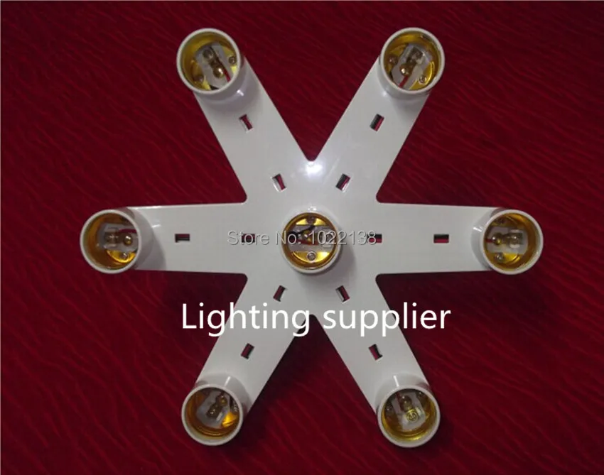 2pcs LED E27 to 7 E27 pendant lamp holder,7 in 1 E27 suspended chandelier lamp base socket adapter converter Splitter multiple
2pcs LED E27 to 7 E27 pendant lamp holder,7 in 1 E27 suspended chandelier lamp base socket adapter converter Splitter multiple