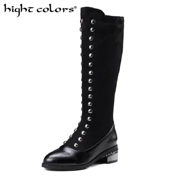 2019 New Women Chunky Low Heel Riding Boots Wide Calf Side Zipper And Buckle Knee High Boots Winter Shoes Plus Size 48
2019 New Women Chunky Low Heel Riding Boots Wide Calf Side Zipper And Buckle Knee High Boots Winter Shoes Plus Size 48