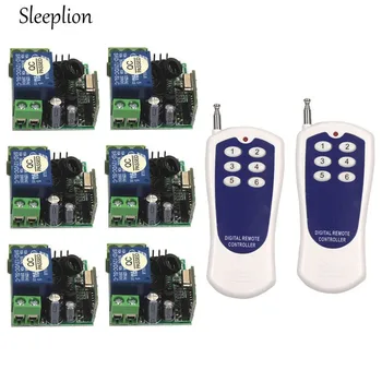 Sleeplion Mini DC 12V 10A 1CH Relay 2 6-key wireless Switch ON/OFF Transmitter+6 Receiver 315MHz 433MHz
Sleeplion Mini DC 12V 10A 1CH Relay 2 6-key wireless Switch ON/OFF Transmitter+6 Receiver 315MHz 433MHz