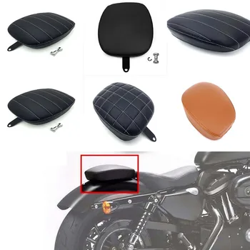 

For 2010-2015 Harley Davidson XL 1200X 48 Forty-Eight, XL 1200V 72 Seventy Two Black Leather Pillion Pad Rear Passenger Seat