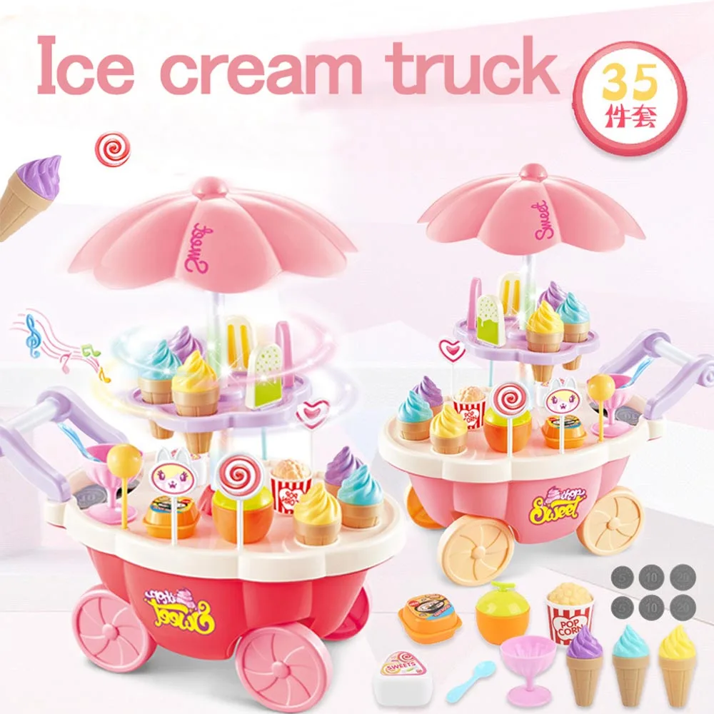 Имитация конфет музыка Мороженое Дети ролевые игры игрушки Мини пуш машина