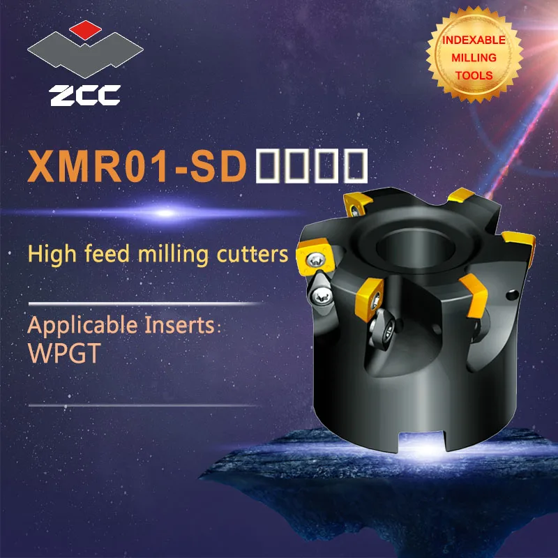 ZCC.CT high feed milling cutters XMR01 -SD high performance CNC lathe tools indexable milling tools
ZCC.CT high feed milling cutters XMR01 -SD high performance CNC lathe tools indexable milling tools