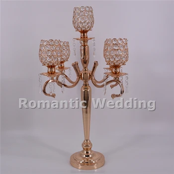 Free shipment 6PCS/lots 5 arms beaded crystal metal candle holder centerpiece for Wedding decoration event party decoration
Free shipment 6PCS/lots 5 arms beaded crystal metal candle holder centerpiece for Wedding decoration event party decoration