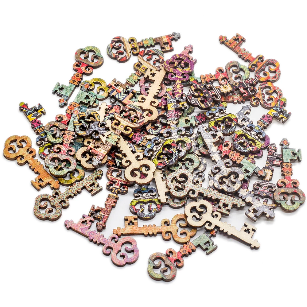 50 Pcs Vintage Pattern Wooden Print Key Button for DIY Random Wooden Buttons Sewing Scrapbooking Accessories
50 Pcs Vintage Pattern Wooden Print Key Button for DIY Random Wooden Buttons Sewing Scrapbooking Accessories