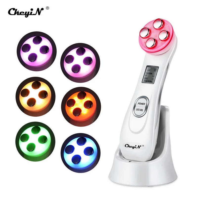 CkeyiN 5 in 1 RF EMS LED Photon Electroporation Microcurrent Beauty Device Lifting Anti-aging Skin Rejuvenation Facial Massager
CkeyiN 5 in 1 RF EMS LED Photon Electroporation Microcurrent Beauty Device Lifting Anti-aging Skin Rejuvenation Facial Massager