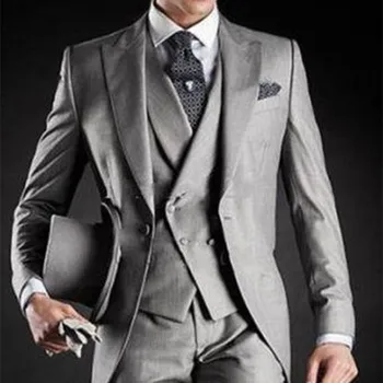 2017 new costume homme Long Gray Black Groom Tuxedos Groomsmen Morning Style Wedding Suits for men Prom Formal Bridegroom Suit
2017 new costume homme Long Gray Black Groom Tuxedos Groomsmen Morning Style Wedding Suits for men Prom Formal Bridegroom Suit