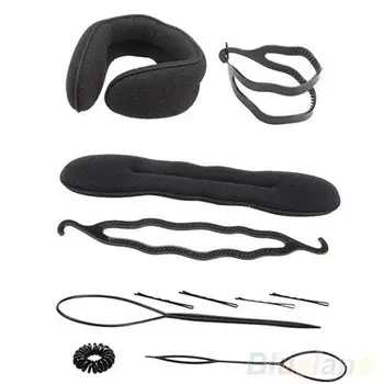 10pcs/set Magic Hair Braiding Twist Curler Styling Set Hairpin Holding Hair Braiders Pull Hair Needle Ponytail DIY Tool
10pcs/set Magic Hair Braiding Twist Curler Styling Set Hairpin Holding Hair Braiders Pull Hair Needle Ponytail DIY Tool