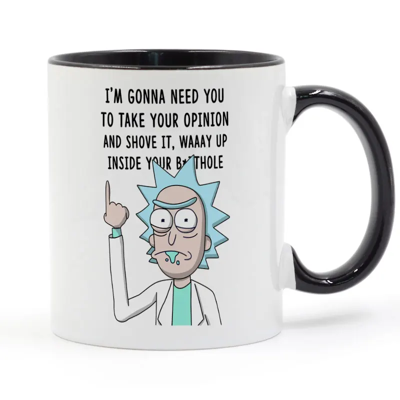 Запихните его Рик и Морти печатная кофейная кружка 11 унций|decorative mugs|printed mugsceramic cup |