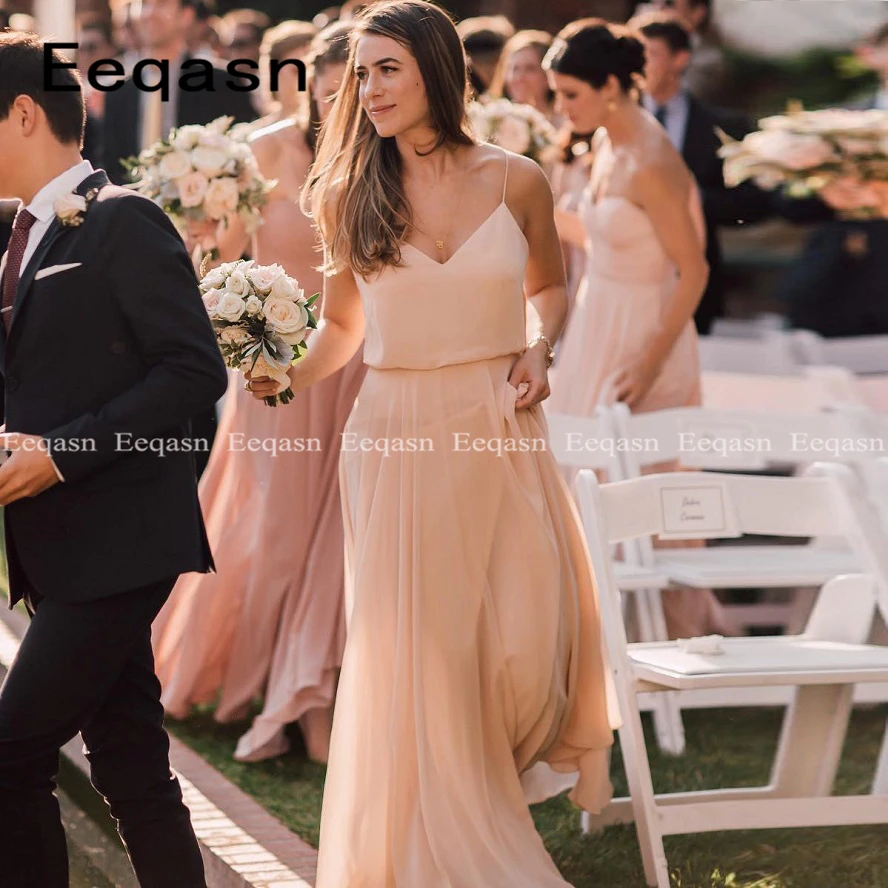 New 2019 Bridesmaid Dresses for Weddings Floor-Length V Neck Backless Simple Formal Women Party Gown vestido madrinha
New 2019 Bridesmaid Dresses for Weddings Floor-Length V Neck Backless Simple Formal Women Party Gown vestido madrinha