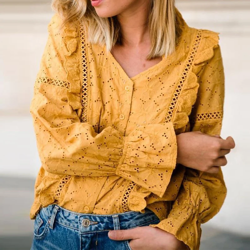 Conmoto Fashion White Embroidery Lace Women Tops and Blouse 2019 Summer Casual Holiday V Neck Polka Dot Shirt Cotton Girl Blusa
Conmoto Fashion White Embroidery Lace Women Tops and Blouse 2019 Summer Casual Holiday V Neck Polka Dot Shirt Cotton Girl Blusa