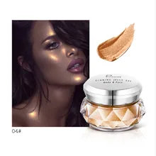 Zakreślacz do twarzy proszek iluminator Bronzer różowe złoto rozświetlacz w płynie żel żelowy syrenka cień do powiek blask ciała brokat makijaż(China)