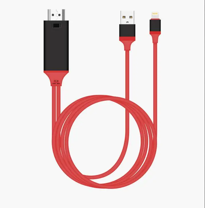 USB 8 Pin к HDMI HDTV AV Кабель адаптер 1080P для зарядки|Кабели HDMI| |