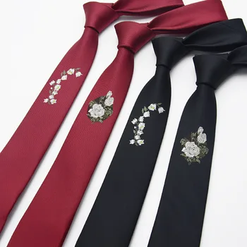 TagerWilen Casual Polyester Silk Ties For Men 6cm Slim Skinny Narrow Solid Embroidery Florals Necktie Gravata For Wedding T-162
TagerWilen Casual Polyester Silk Ties For Men 6cm Slim Skinny Narrow Solid Embroidery Florals Necktie Gravata For Wedding T-162
