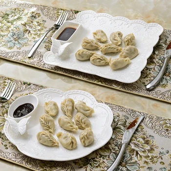 Ceramic engraving tableware plate fish dessert plate dumpling dish snack plate French fries plate
Ceramic engraving tableware plate fish dessert plate dumpling dish snack plate French fries plate