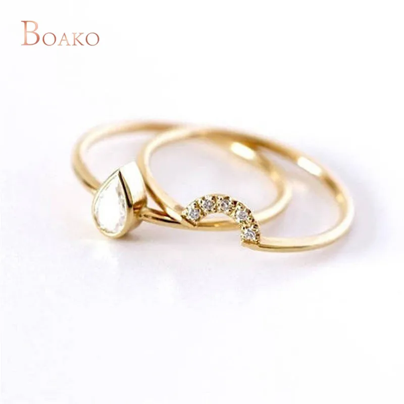 2Pcs Simple Women Gold Rings Set Cubic Zirconia Anniversary Birthday Party Engagement Wedding Band Jewelry anillos mujer Z4
2Pcs Simple Women Gold Rings Set Cubic Zirconia Anniversary Birthday Party Engagement Wedding Band Jewelry anillos mujer Z4