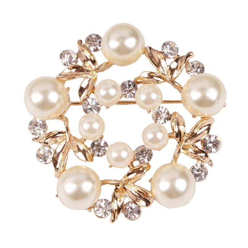 Valentine's Day Gifts Exquisite Flower Imitation Pearl Inlaid Rhinestone Wedding Women Brooch Pins Wholesale Jewelry
Valentine's Day Gifts Exquisite Flower Imitation Pearl Inlaid Rhinestone Wedding Women Brooch Pins Wholesale Jewelry