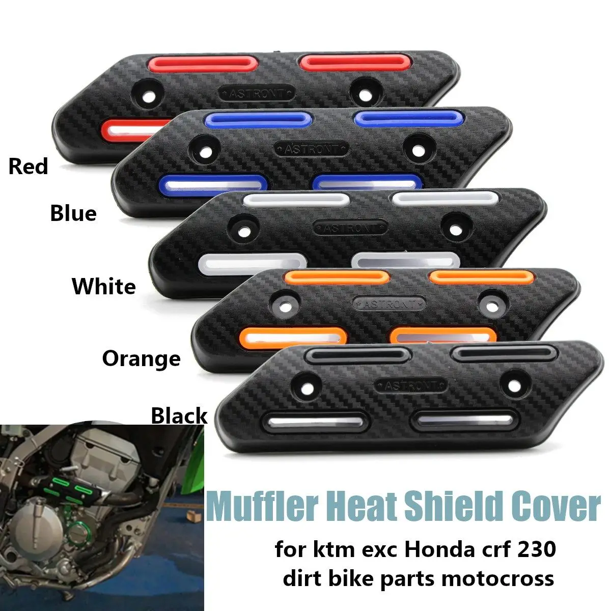 Universal Motorcycle Exhaust Muffler Heat Proof Shield Cover Cap Protector Guard For KTM ATV Honda CRF Yamaha Suzuki Kawasaki
Universal Motorcycle Exhaust Muffler Heat Proof Shield Cover Cap Protector Guard For KTM ATV Honda CRF Yamaha Suzuki Kawasaki