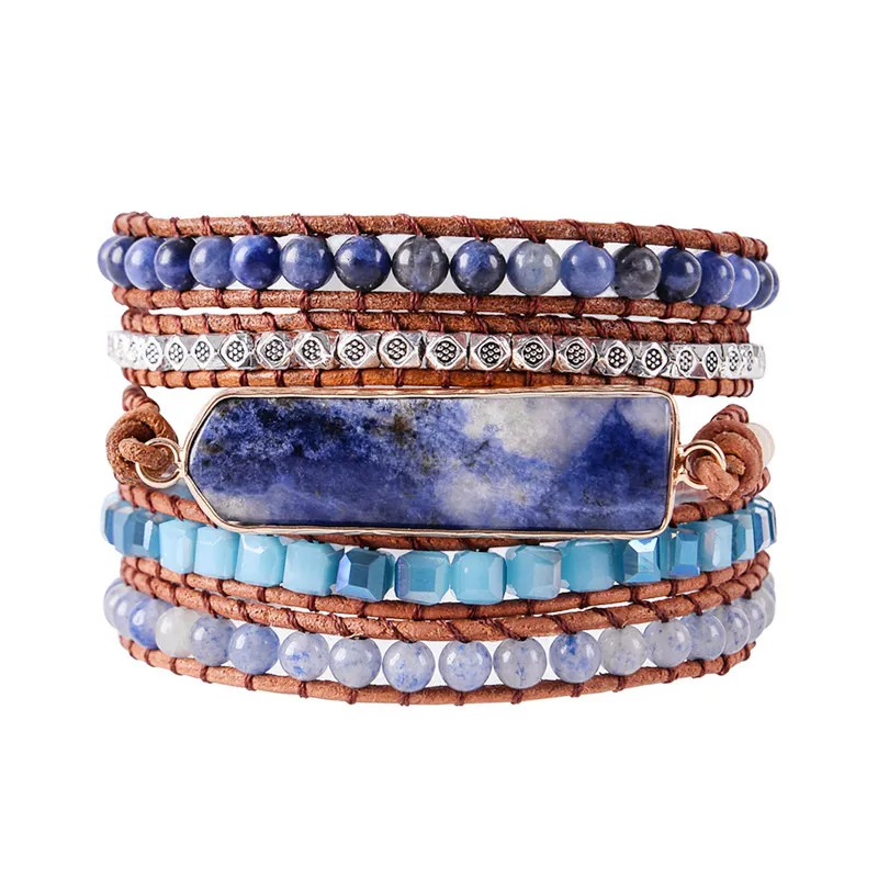 YGLINE Natural Stone Bracelet Charm 5 Wraps Bracelet Handmade Boho Bracelet For Women Bracelet Dropshipping
YGLINE Natural Stone Bracelet Charm 5 Wraps Bracelet Handmade Boho Bracelet For Women Bracelet Dropshipping