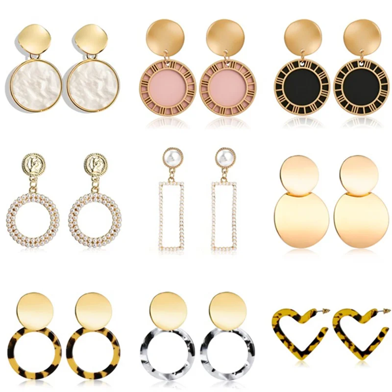 SHUANGR New Korean Earrings 2019 For Women Lover Round Heart Drop Dangle Fashion Earrings Gold Big Geometric Jewelry Wholesale
SHUANGR New Korean Earrings 2019 For Women Lover Round Heart Drop Dangle Fashion Earrings Gold Big Geometric Jewelry Wholesale
