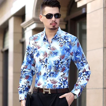 YASUGUOJI new spring fashion flroal mens plus size dress shirt mens business shirts 7xl size men shirts long sleeve man printing
YASUGUOJI new spring fashion flroal mens plus size dress shirt mens business shirts 7xl size men shirts long sleeve man printing