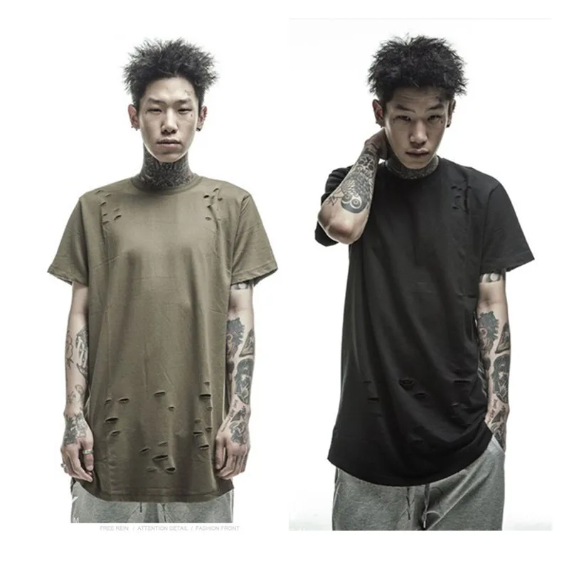 Kanye West Broken Clothing Hip Hop Oversize T shirt Men Skateboard Streetwear Short Hole Tees Summer Hipster Longline Tshirt
Kanye West Broken Clothing Hip Hop Oversize T shirt Men Skateboard Streetwear Short Hole Tees Summer Hipster Longline Tshirt