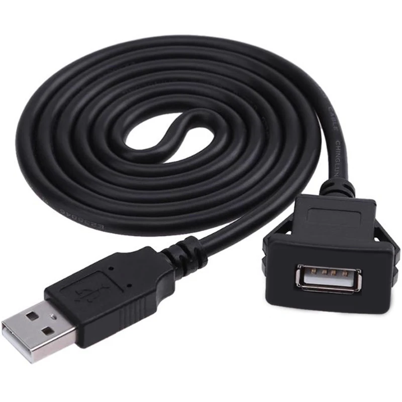 VODOOL 1m/3.3ft USB2.0 A Male to USB2.0 A Female Car Flush Mount Extension Cable for Car Truck Boat Motorcycle Dashboard Panel
VODOOL 1m/3.3ft USB2.0 A Male to USB2.0 A Female Car Flush Mount Extension Cable for Car Truck Boat Motorcycle Dashboard Panel