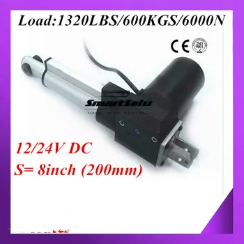 Free shipping 12/24volt DC 8inch/ 200mm Stroke Length Linear Actuator with 1320lbs/ 6000N Load Capacity electric linear actuator
Free shipping 12/24volt DC 8inch/ 200mm Stroke Length Linear Actuator with 1320lbs/ 6000N Load Capacity electric linear actuator