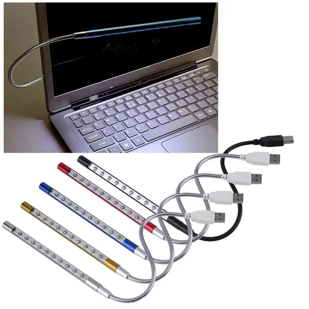 New Mini Flexible 10 LEDs USB Light Computer Reading Lamp for Notebook Laptop Computer Desktop PC Keyboard Wholesale
New Mini Flexible 10 LEDs USB Light Computer Reading Lamp for Notebook Laptop Computer Desktop PC Keyboard Wholesale