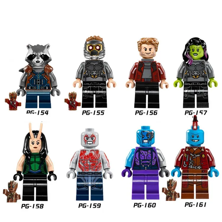 8pcs/1lot Gamara Star Lord Rocket Kids Building Blocks Toys #067 Children DIY Blocks Compatible With Legoingly
8pcs/1lot Gamara Star Lord Rocket Kids Building Blocks Toys #067 Children DIY Blocks Compatible With Legoingly