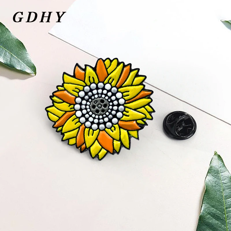 GDHY Sunflower Brooch Yellow Sun Flower Brooches Enamel Pin For Women Scarf Buckle Sweater Backpack Bag Jeans Jewelry Gifts
GDHY Sunflower Brooch Yellow Sun Flower Brooches Enamel Pin For Women Scarf Buckle Sweater Backpack Bag Jeans Jewelry Gifts