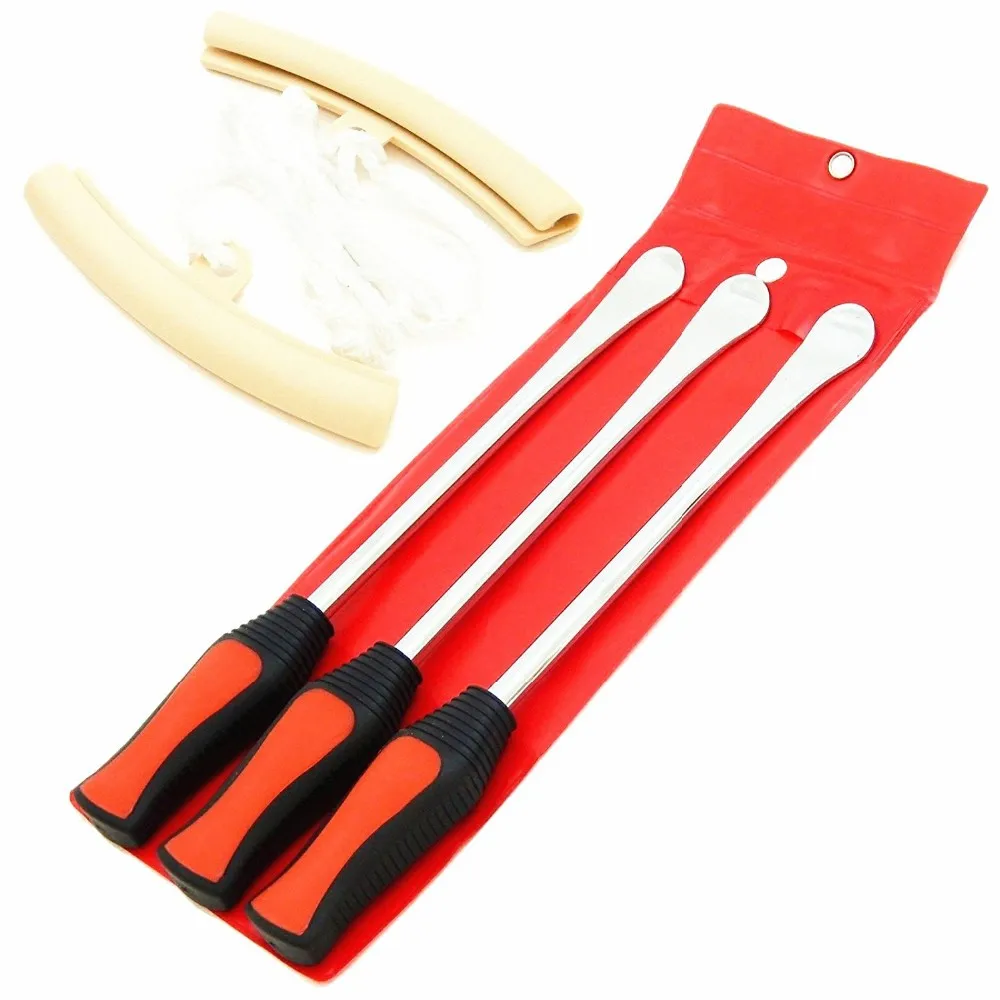 Tire Levers Spoon Set-Heavy Duty Motorcycle Bike Car Tire Irons Tool Kit,3 Pcs Tire Changing Spoon + 2 Pcs Rim Protector
Tire Levers Spoon Set-Heavy Duty Motorcycle Bike Car Tire Irons Tool Kit,3 Pcs Tire Changing Spoon + 2 Pcs Rim Protector