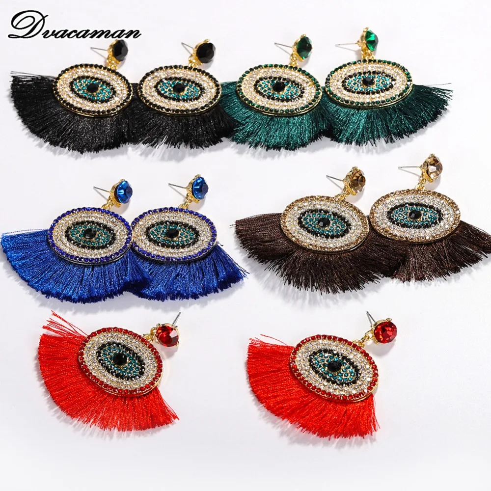 Dvacaman Trendy Designs Tassel Eye Drop Earrings for Women 2019 Fashion Personality Crystal Statement Earrings Hanging Jewelry
Dvacaman Trendy Designs Tassel Eye Drop Earrings for Women 2019 Fashion Personality Crystal Statement Earrings Hanging Jewelry