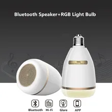 E27 Music Light Bulb Wireless Bluetooth Speaker HiFi Radio Player APP Control Dimmable Timer Living Room RGB LED Lamp Bulb Gift
E27 Music Light Bulb Wireless Bluetooth Speaker HiFi Radio Player APP Control Dimmable Timer Living Room RGB LED Lamp Bulb Gift