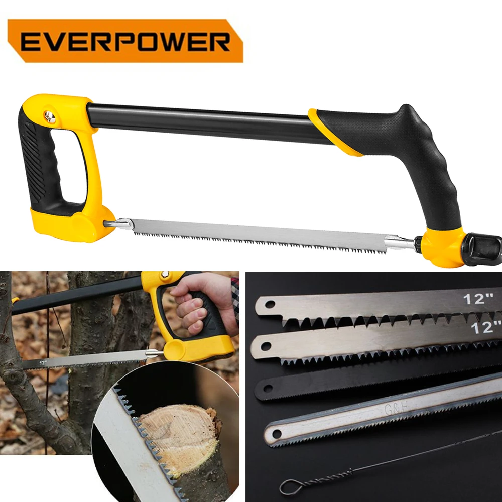 Everpower Multi-Function Adjustable Hacksaw + 5 PCS Back Saw Blades Set Big Small Teeth Blade Saws Kit
Everpower Multi-Function Adjustable Hacksaw + 5 PCS Back Saw Blades Set Big Small Teeth Blade Saws Kit