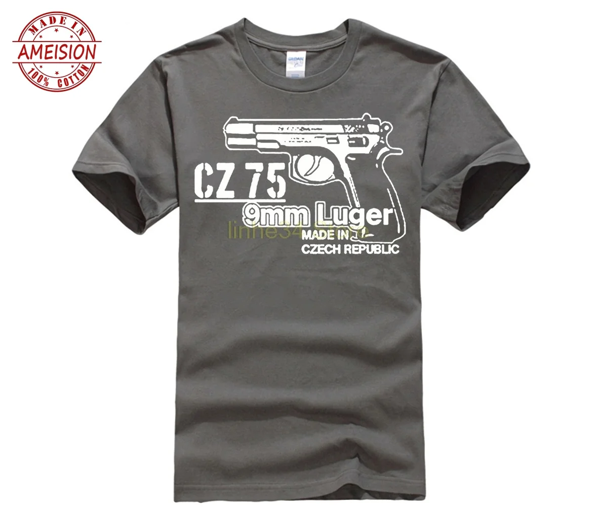 game men clothes 2019 CZ 75 9mm Luger pistol weapon Sniper Czech handgun automatic Military Gun men t shirt band anime t-shirt
game men clothes 2019 CZ 75 9mm Luger pistol weapon Sniper Czech handgun automatic Military Gun men t shirt band anime t-shirt